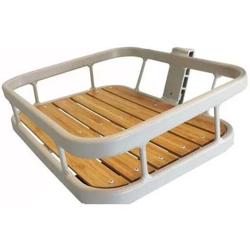 "Front carrier/basket for City Bike Deluxe 34 x 41 cm white image"