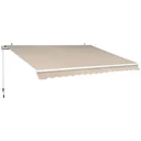 Articulated arm awning for wall mounting
