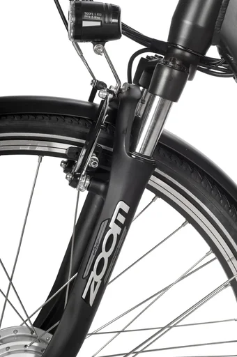 "Unisex City E-Bike 28 inches, frame height 45 cm, 7-speed hub gear, black, Munich image"