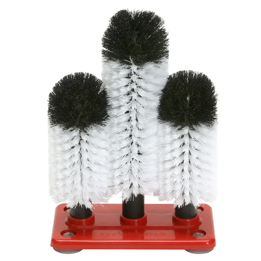 "Glazenborstel, Glazenwasborstel Profis - GR-2 - 2 x 18 + 1 X 24 cm image"