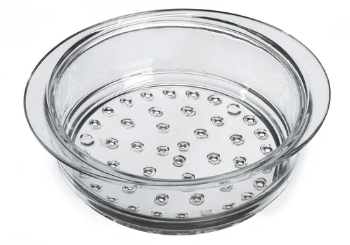 "Glass steamer insert 20 x 8 cm image"