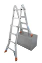 Articulated telescopic ladder aluminum 4 x 4 rungs