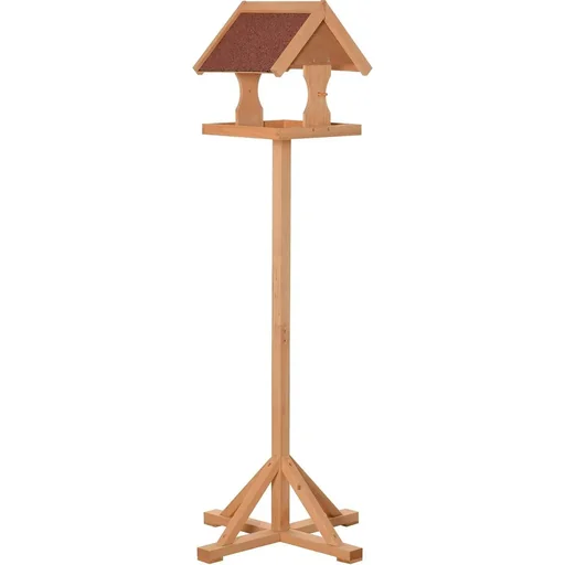 "Bird feeder - wood - bitumen roof - 55 x 55 x 14 cm image"