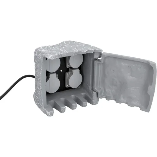 "WIFI garden stone with four sockets image"
