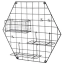 Metal grille with basket/reagle and clamps black
