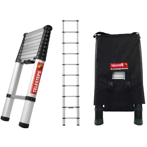 "Eco Line telescopic ladder 2.6m WITH carrying bag image"