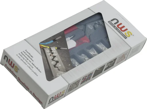 "Universal wire end ferrules assortment with pliers and screwdriver image"