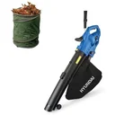 3-in-1 leaf blower 3000W - shredder - piston - vacuum with garden waste bag 30L
