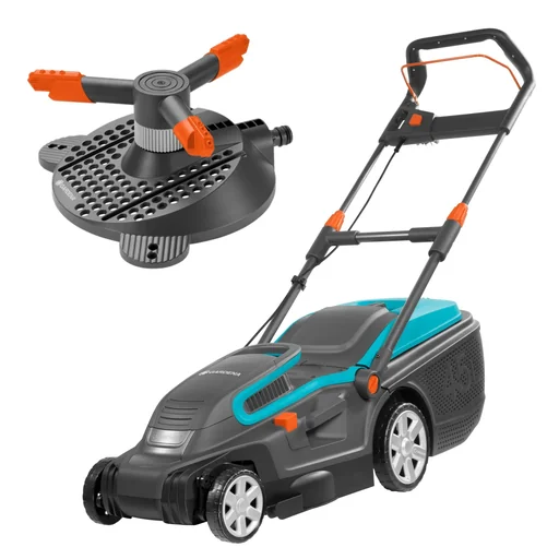 "Electric lawn mower PowerMax 1600/37 + circular sprinkler Samba image"