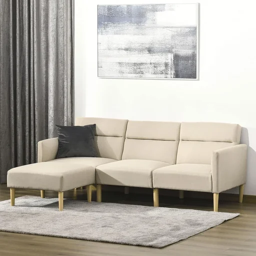 "Sofa cover 3 seater sofa bed chairs 2-in-1 folding sofa sofa in bed individually adjustable backrest burlap show image"