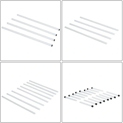 "Agility Hurdle Set Slalom Poles Dog Training Set 4 x Hurdles White image"