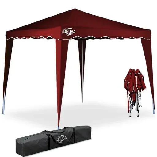 "Capri Pop-up Party Tent, Dark Red, 3x3m image"