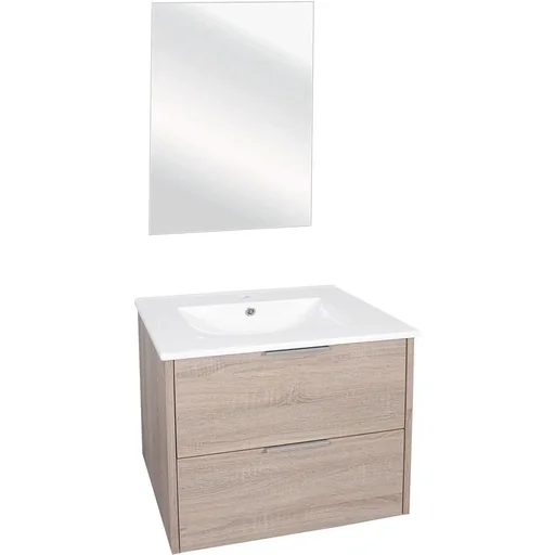 "Bolo bathroom furniture Knock down 50x61x46cm light oak image"