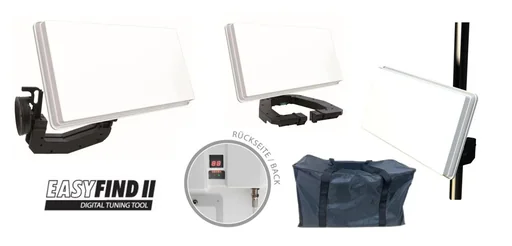 "SAT flat antenna Traveller-Kit II with Easyfind 2 technology image"