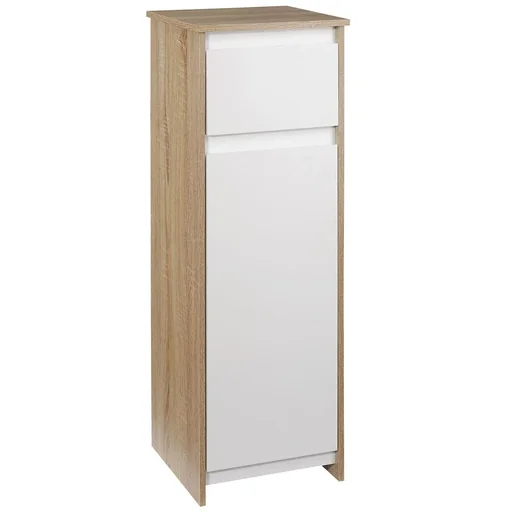 "Bathroom cabinet bathroom chest of drawers bathroom cabinet bathroom shelf standing cabinet with 2-tier cabinet and 1 drawer envelope design plat image"