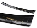 Stainless steel loading sill protector, Ford FOCUS IV Tuner/ST-Line, 2018> - graphite/black line. OEM quality, brushed.