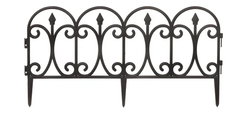 "Garden fence in anthracite image"