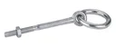 Bar ring with nut screw, 10 x 80mm, 2 pieces