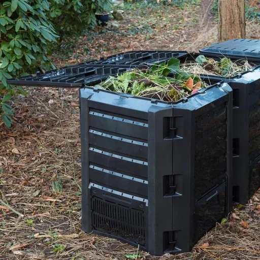"Natural compost bin black 1200 L image"