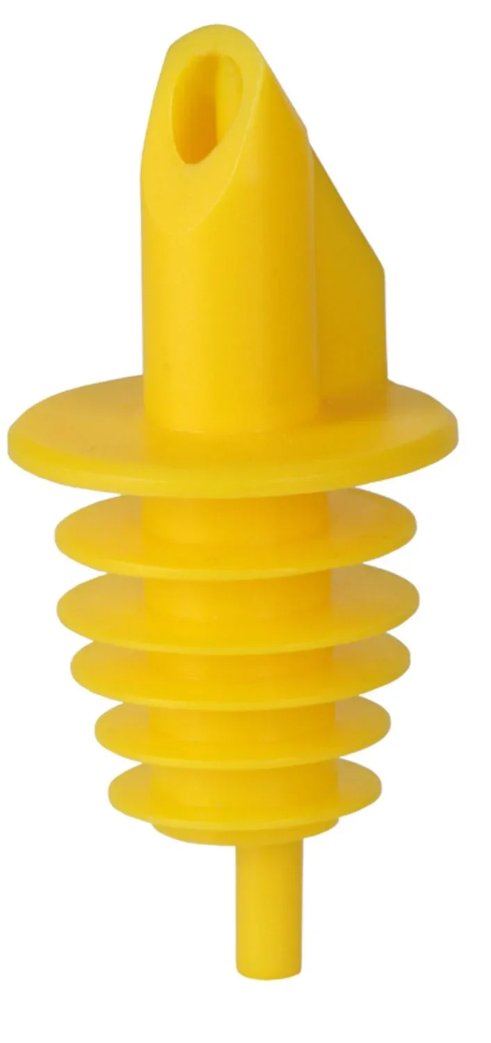"BILLY - plastic schenktuit voor 0,5 - 1,5 liter flessen - geel - met 5 lamellen image"