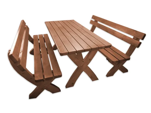 "Landsberg wooden furniture, honey brown image"