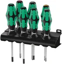 Kraftform Plus Lasertip screwdriver set including wall bracket, 7 pieces