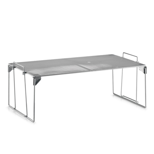 "Universal shelf, stackable, mesh image"