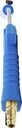Compressed air blow gun with brush