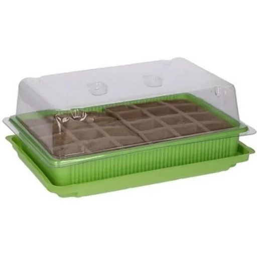 "Seedling and cultivation box 24 pots with lid - Vegetable garden - Flowers image"