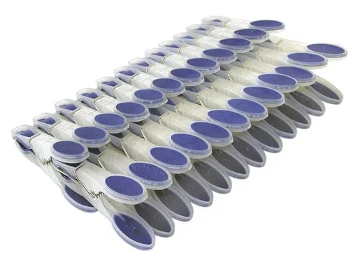 "Silicone clothespins, 24 pieces image"