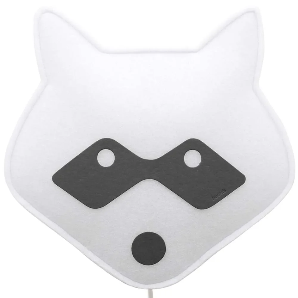 Buokids Soft wandlamp wasbeer zwart