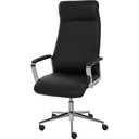Office chair ergonomically shaped black