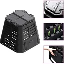 Compost bin 480 L 93.3x93.3x80 cm black