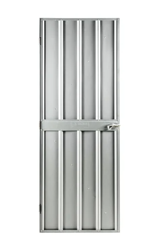 "Additional swing door 176x66 cm, silver metallic, for Skillion, Lean To, Dream image"