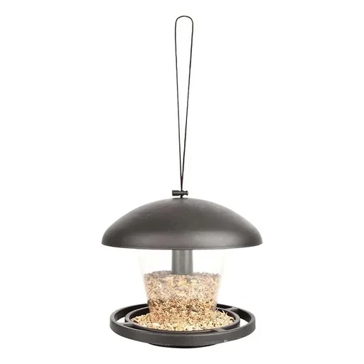 "Bird feed silo black image"