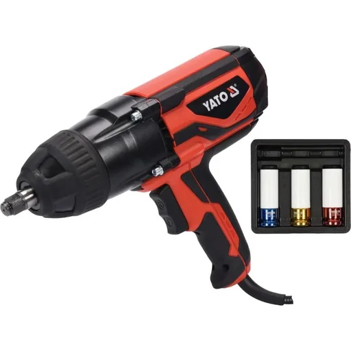 "Electric impact wrench - 1020W - 600Nm - 230V WITH additional inserts image"