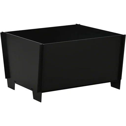 "Fire bowl removable pluggable fire basket fireplace for garden camping BBQ steel black 50 x 50 x 30 cm image"
