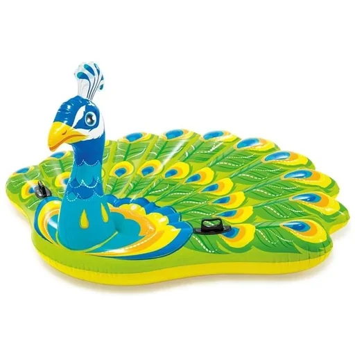 "Mega inflatable peacock image"