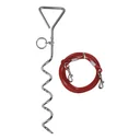 Mooring spiral with cable line