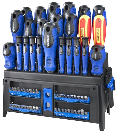 "Screwdriver and bit set with holder 81-piece image"