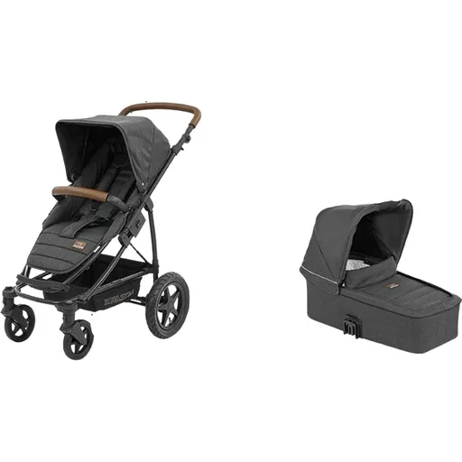 "Koelstra Stroller WITH Carrycot - Binque Daily Combi Stroller - Black image"