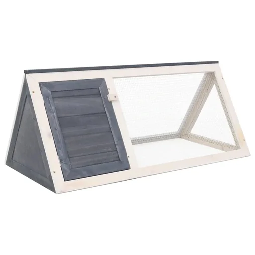 "Rabbit hutch wood grey image"