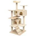 Sisal scratching post for cats 125 cm beige