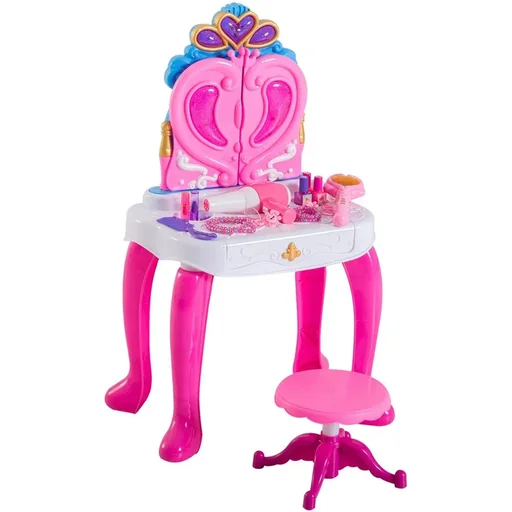 "Children's dressing table with piano pink image"