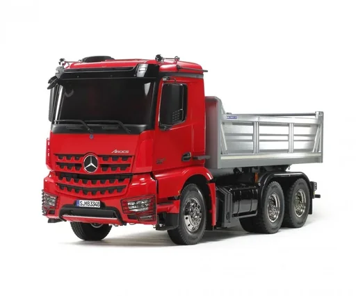 "1:14 RC MB Arocs 3348 Rot/Silber Kipper image"