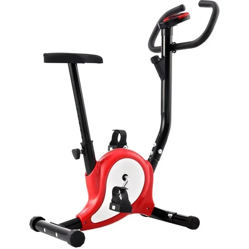 "Exercise bike with resistance bands red image"