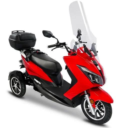 "Maximus MX3-25 3-wheel electric vehicle 60V 32.5 AH lithium battery 1500W motor 2-person registration with top case image"