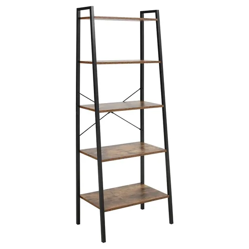 "Bookshelf 5-tier office shelf storage shelf filing cabinet kitchen shelf for the living room kitchen bathroom office chipboard metal R image"
