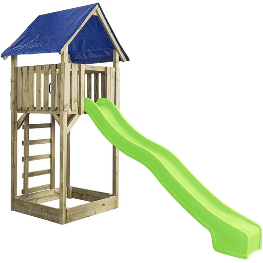 "Lisa play tower with slide, apple green image"