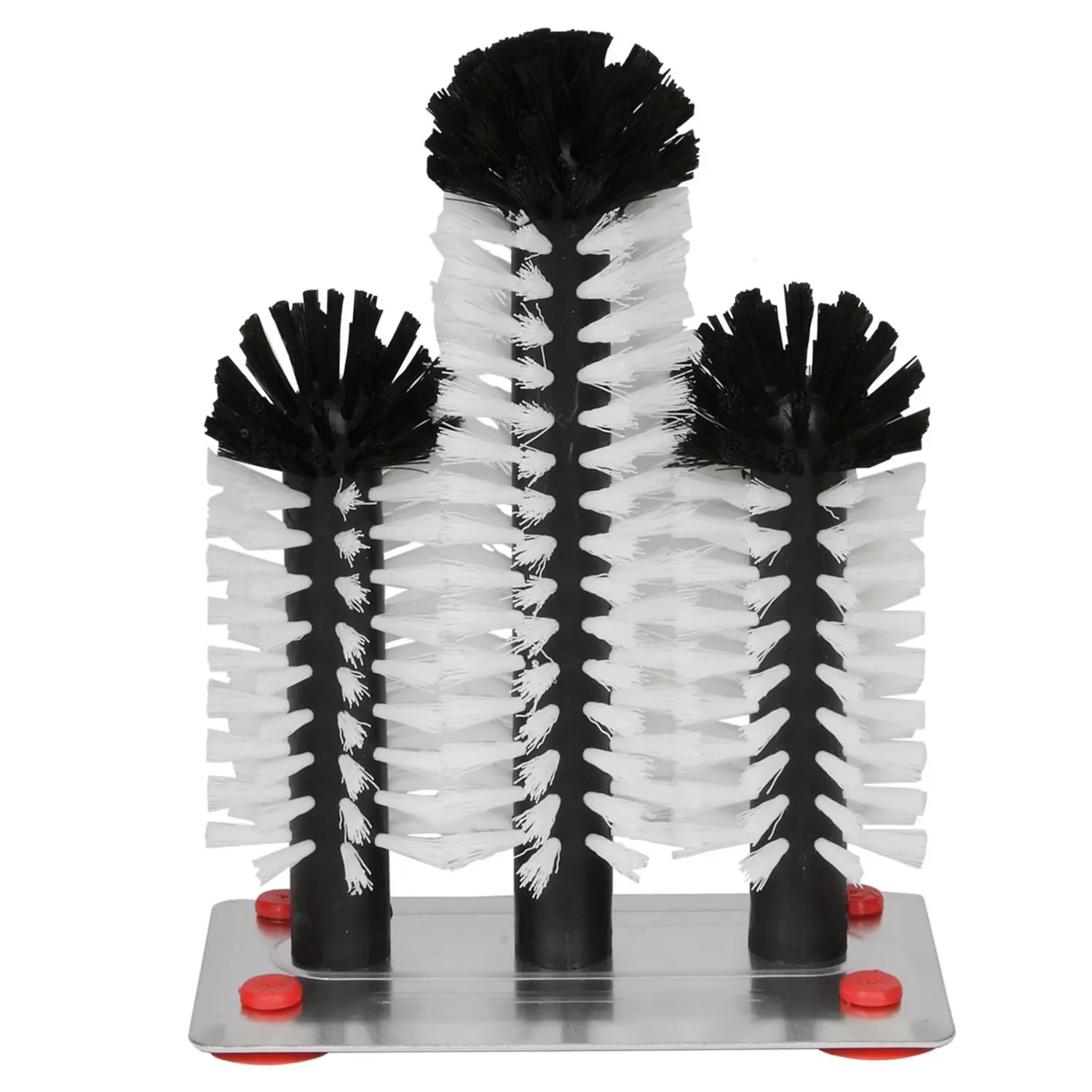 "Spoelborstels, Bierborstels met metalen voet - 2 x 18cm + 1 x 25cm image"